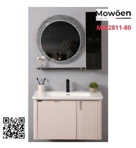 Bộ tủ chậu cao cấp đèn Led Mowoen MW2811-80