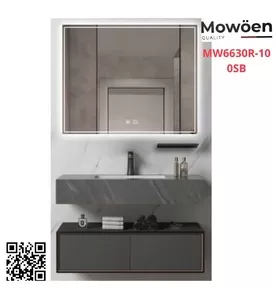Bộ tủ chậu cao cấp đèn Led Mowoen MW6630R-100SB 