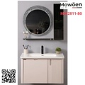 Bộ tủ chậu cao cấp đèn Led Mowoen MW2811-80