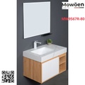 Bộ tủ chậu cao cấp đèn Led Mowoen MW9567R-80