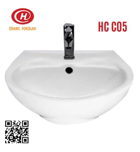 Chậu rửa lavabo treo tường Hảo Cảnh HC C05