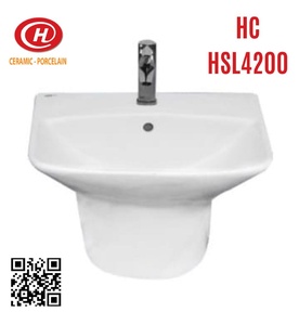 Chậu treo tường liền chân Hảo Cảnh HC HSL4200