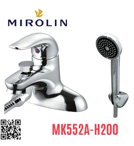 Vòi chậu rửa mặt nóng lạnh liền sen Mirolin MK552A-H200