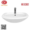 Chậu rửa lavabo treo tường Hảo Cảnh HC C302