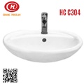Chậu rửa lavabo treo tường Hảo Cảnh HC C304