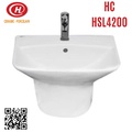 Chậu treo tường liền chân Hảo Cảnh HC HSL4200