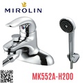 Vòi chậu rửa mặt nóng lạnh liền sen Mirolin MK552A-H200