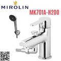 Vòi chậu rửa mặt nóng lạnh liền sen Mirolin MK701A-H200