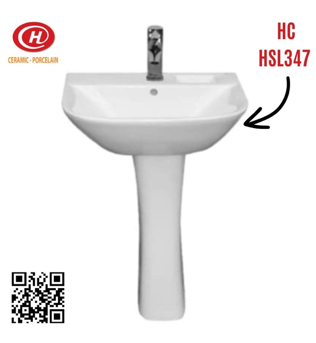 Chậu rửa lavabo treo tường Hảo Cảnh HC HSL347 