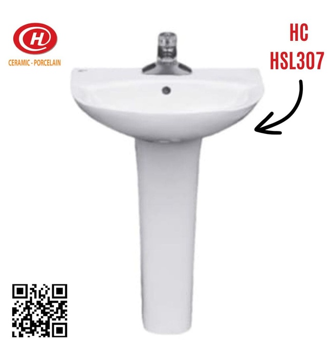 Chậu rửa lavabo treo tường Hảo Cảnh HC HSL307