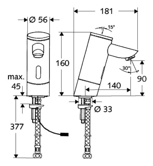Vòi cảm ứng lạnh Đức Puris E HD-K Schell 002020699