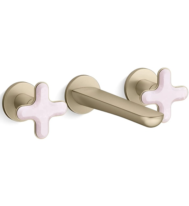 Vòi chậu rửa mặt 3 chân âm tường Chrome Kallista P32076-RST-CP