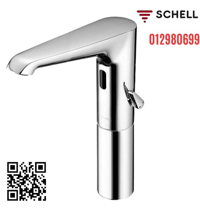Vòi cảm ứng nóng lạnh thân cao dùng Pin Đức Xeris E Schell 012980699