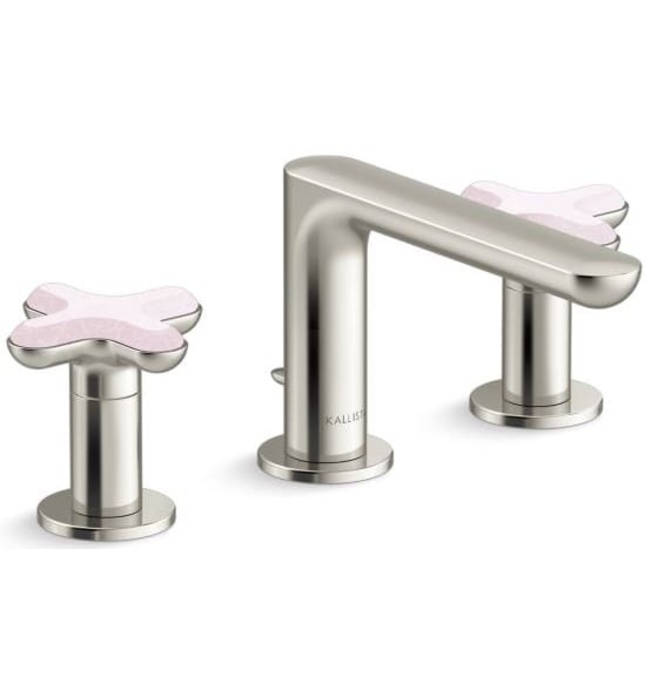 Vòi chậu rửa mặt nóng lạnh 3 chân Chrome Kallista P32704-RST-CP 