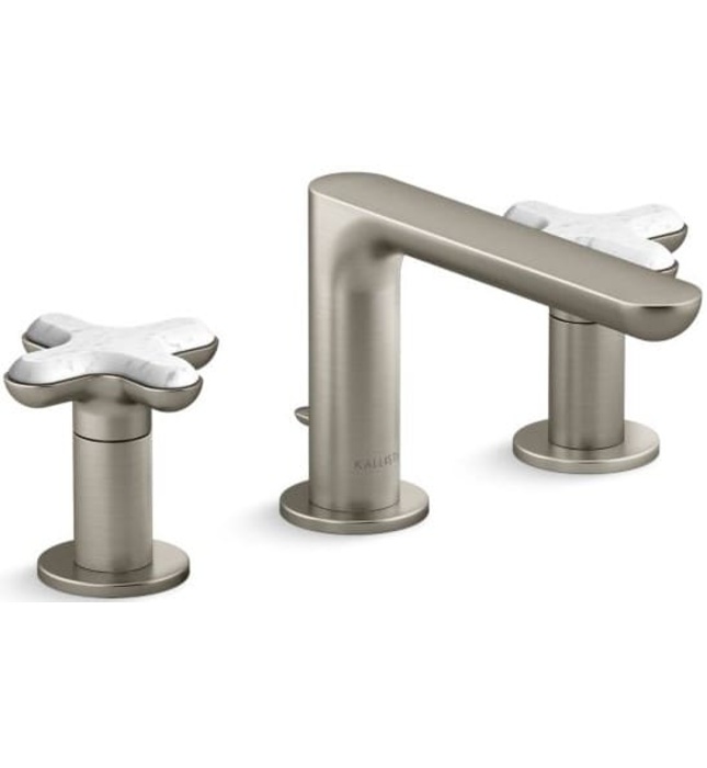 Vòi chậu rửa mặt nóng lạnh 3 chân Chrome Kallista P32704-WC-CP 