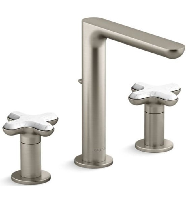 Vòi chậu rửa mặt nóng lạnh 3 chân Chrome Kallista P32705-WC-CP