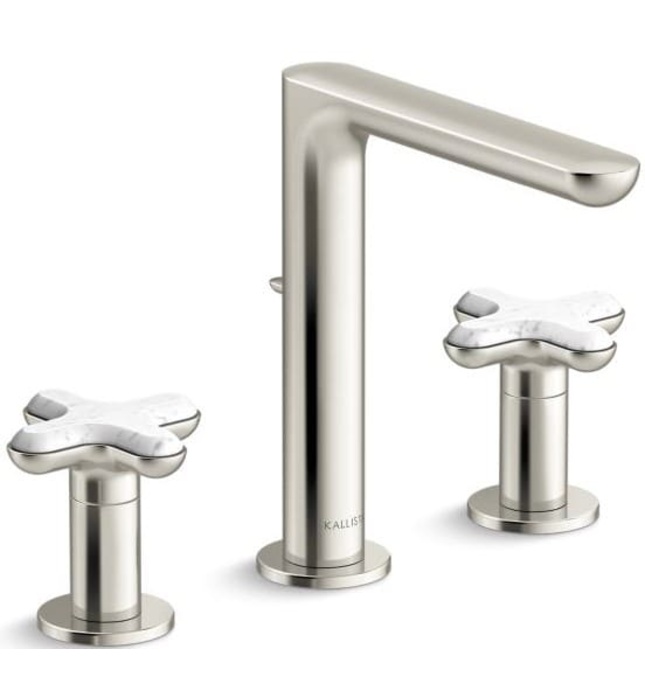 Vòi chậu rửa mặt nóng lạnh 3 chân Chrome Kallista P32705-WC-CP