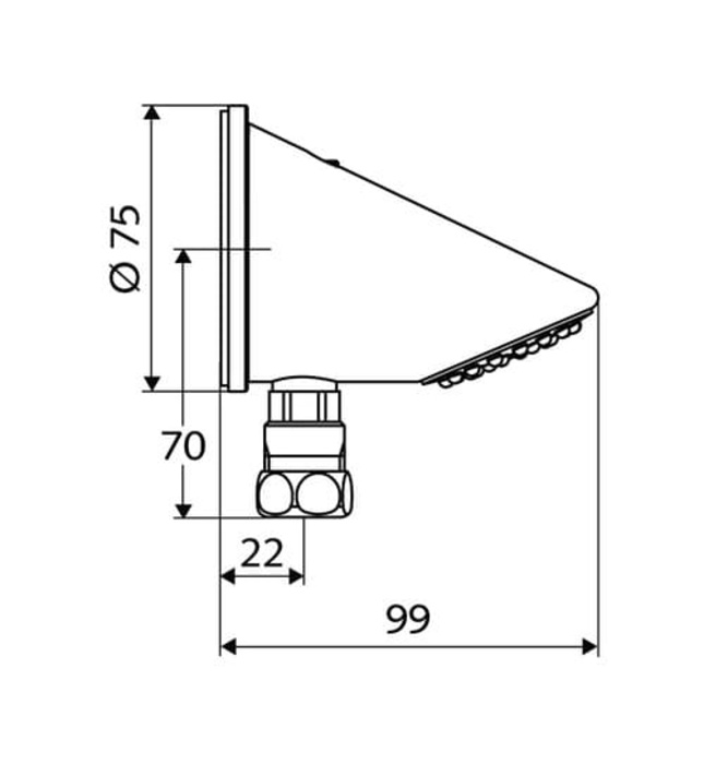  Đầu sen phun Đức Linus Schell 018460699