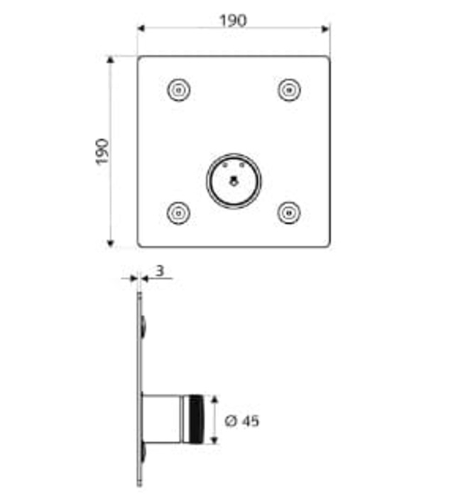 Mặt nút ấn sen tắm công cộng Lunus Schell 019022899