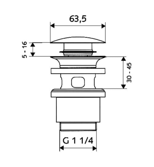 Cổ xả chậu rửa Schell 020000699