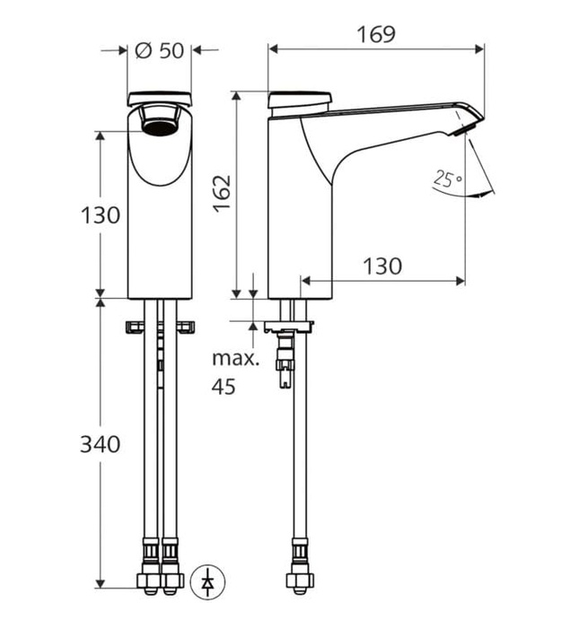 Vòi tự ngắt nóng lạnh Đức Xeris SC HD-M Schell 021570699