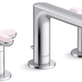 Vòi chậu rửa mặt nóng lạnh 3 chân Chrome Kallista P32704-RST-CP 