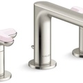 Vòi chậu rửa mặt nóng lạnh 3 chân Chrome Kallista P32704-RST-CP 