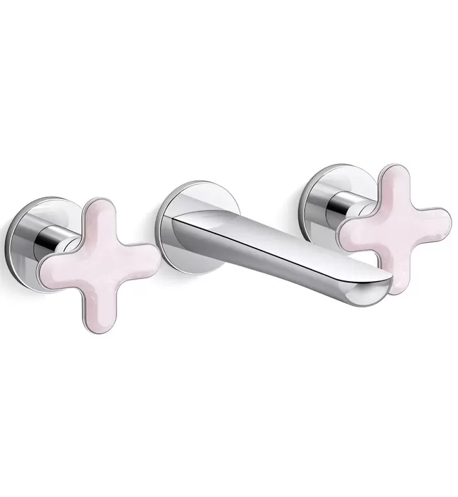Vòi Lavabo Âm Tường Nóng Lạnh Kallista P32076-RST-BAF
