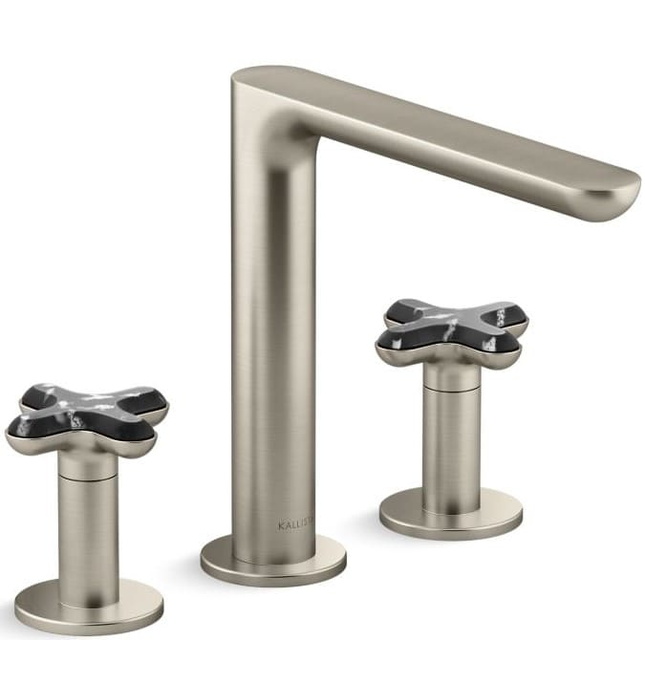 Vòi bồn tắm 3 chân nóng lạnh Nickel Kallista P32711-JST-BN