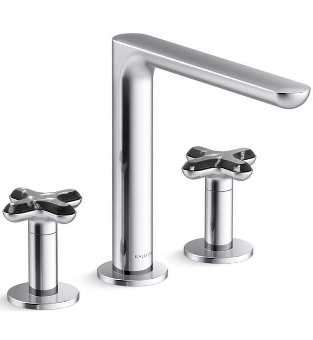 Vòi bồn tắm 3 chân nóng lạnh đen Kallista P32711-JST-BL