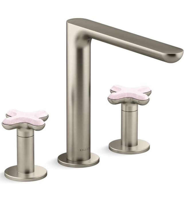 Vòi bồn tắm nóng lạnh 3 chân Nickel Kallista P32711-RST-BN