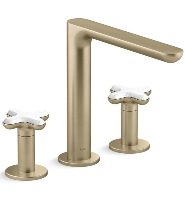 Vòi bồn tắm 3 chân nóng lạnh Nickel Kallista P32711-WC-SN