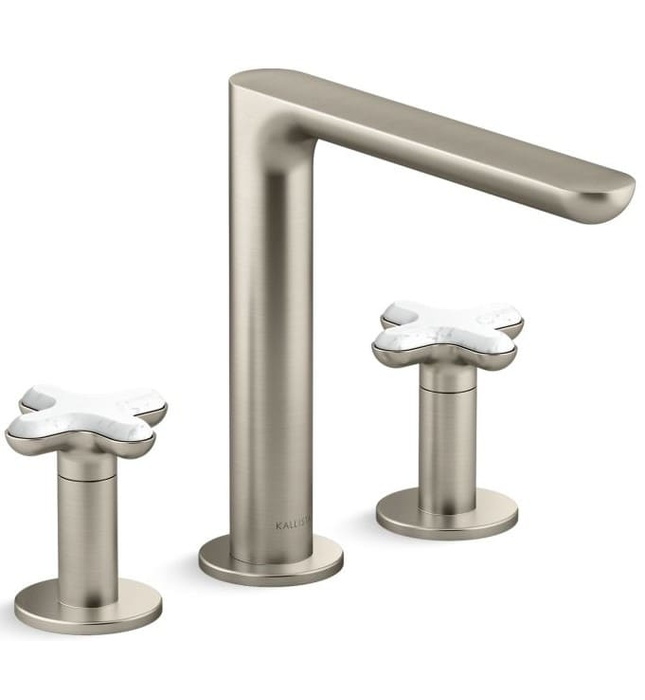 Vòi bồn tắm 3 chân nóng lạnh Nickel Kallista P32711-WC-SN