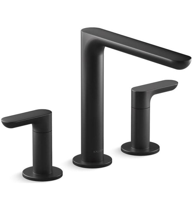 Vòi bồn tắm 3 chân nóng lạnh đen Kallista P34126-LV-BL