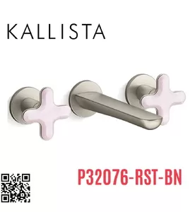 Vòi Lavabo Âm Tường Nóng Lạnh Kallista P32076-RST-BN