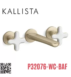 Vòi Lavabo Âm Tường Nóng Lạnh Kallista P32076-WC-BAF