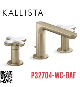 Vòi Lavabo 3 Lỗ Nóng Lạnh Kallista P32704-WC-BAF
