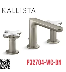 Vòi Lavabo 3 Lỗ Nóng Lạnh Kallista P32704-WC-BN