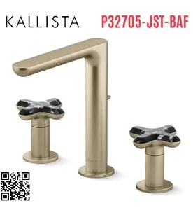 Vòi Lavabo 3 Lỗ Nóng Lạnh Kallista P32705-JST-BAF