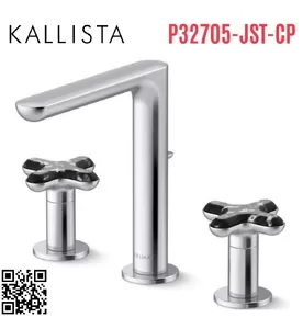 Vòi Lavabo 3 Lỗ Nóng Lạnh Kallista P32705-JST-CP