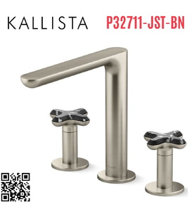 Vòi bồn tắm 3 chân nóng lạnh Nickel Kallista P32711-JST-BN