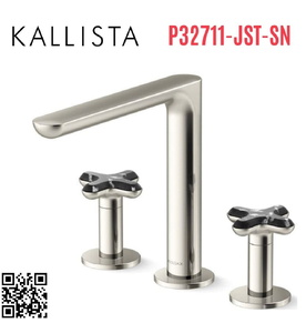 Vòi bồn tắm 3 chân nóng lạnh Nickel Kallista P32711-JST-SN