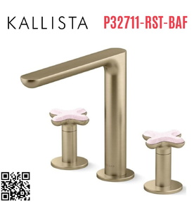Vòi bồn tắm nóng lạnh 3 chân Kallista P32711-RST-BAF