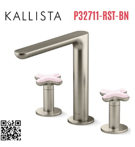 Vòi bồn tắm nóng lạnh 3 chân Nickel Kallista P32711-RST-BN