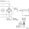 Vòi Lavabo Âm Tường Nóng Lạnh Kallista P32076-JST-CP