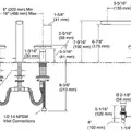 Vòi Lavabo 3 Lỗ Nóng Lạnh Kallista P32705-JST-CP