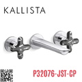 Vòi chậu rửa mặt 3 chân âm tường Chrome Kallista P32076-JST-CP