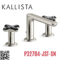 Vòi chậu rửa mặt nóng lạnh 3 chân Nickel Kallista P32704-JST-SN