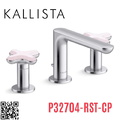 Vòi chậu rửa mặt nóng lạnh 3 chân Chrome Kallista P32704-RST-CP 