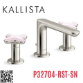 Vòi chậu rửa mặt nóng lạnh 3 chân Nickel Kallista P32704-RST-SN